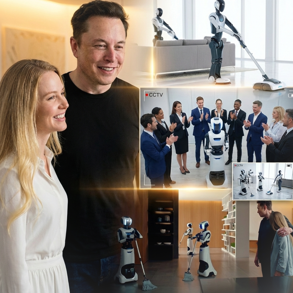Elon Musk uses a robot to help his wife with housework so she can have time to rest