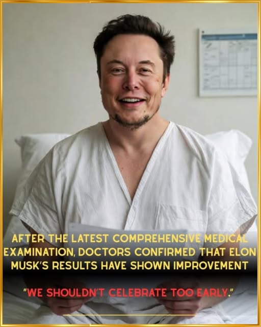 “Doctors Confirm Elon Musk’s Health Has Improved — But Warn: “This Is Not the Time to Celebrate”   After a comprehensive medical evaluation, physicians say Elon Musk’s condition has shown improvement — while stressing that caution remains critical.  📌 Full story in the comments 👇”
