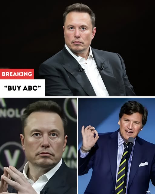 “MEDIA BOMBSHELL:😮😲 Is Elon Musk Preparing to Buy ABC — and Hand It to Tucker Carlson? According to reports circulating among industry insiders, billionaire entrepreneur Elon Musk is exploring a potential acquisition of ABC—with plans to install conservative firebrand Tucker Carlson as the network’s leading figure.”