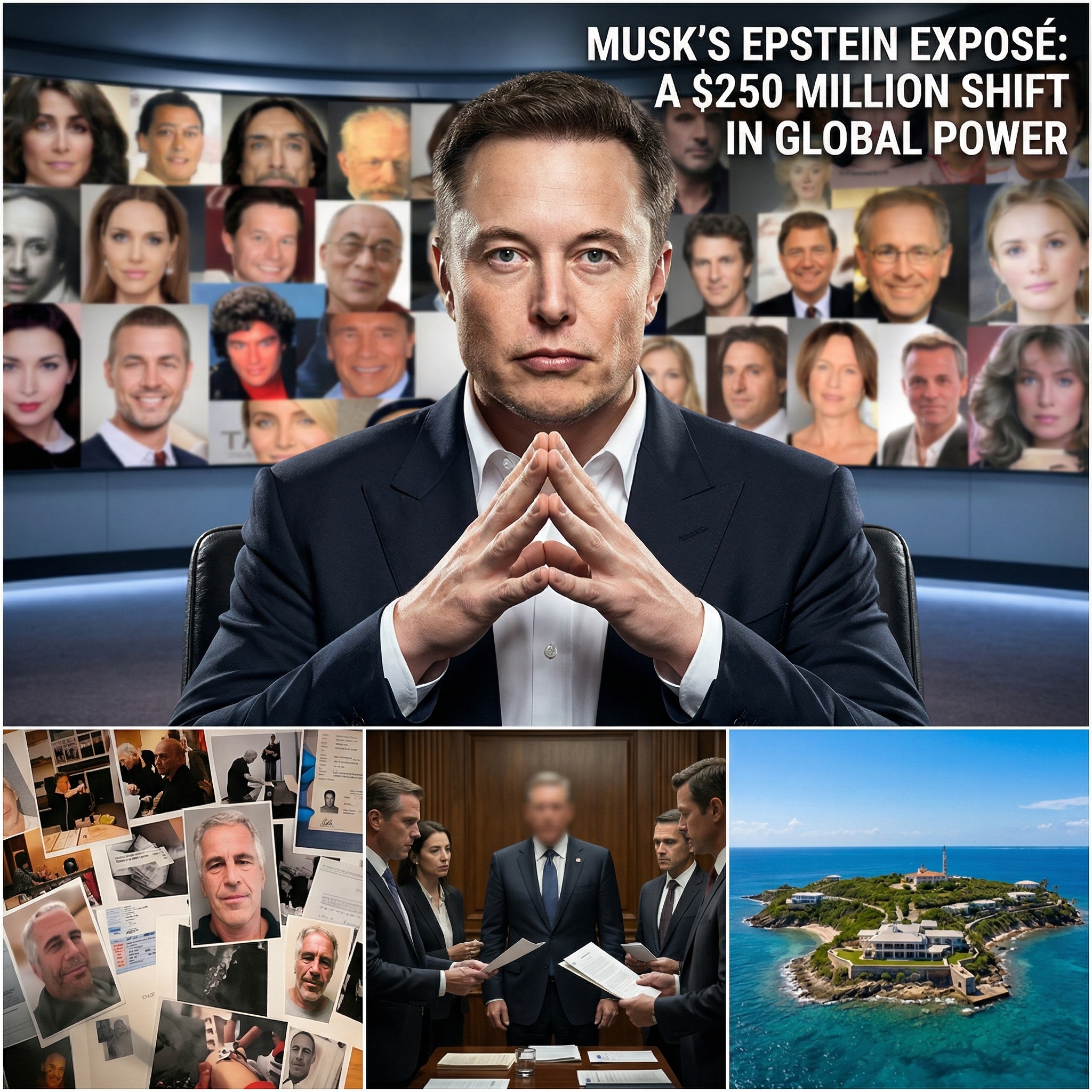 Elon Musk’s $250 Million Bet on Epstein’s Network: A Global Reckoning or Just Another Power Play?